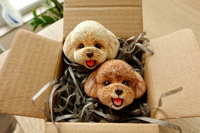 【扩香石彩绘】定制宠物香薰磁石贴 车用香薰夹 │小型犬 - 香薰/精油/线香 - 其他材质 多色