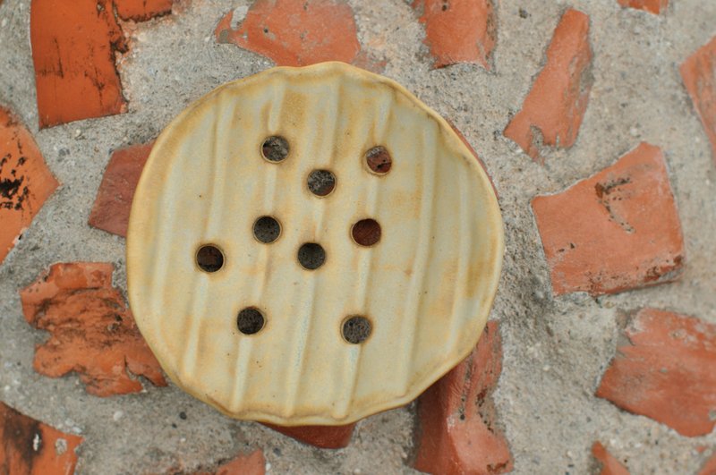 Heyu Soap ・手捏陶皂盘・陶土制・自然沥水・手工生活器皿 - 卫浴用品 - 陶 