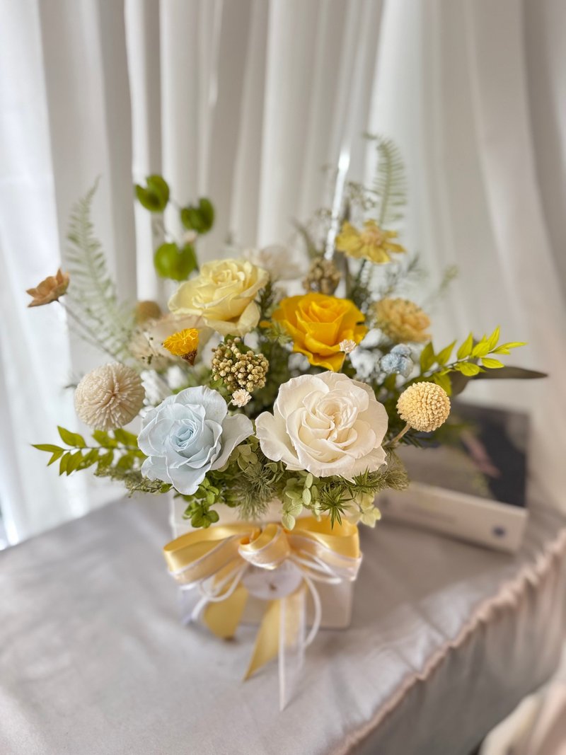 永生花桌花 祝贺花礼 开幕花礼 盆花 调职 - 干燥花/捧花 - 植物．花 