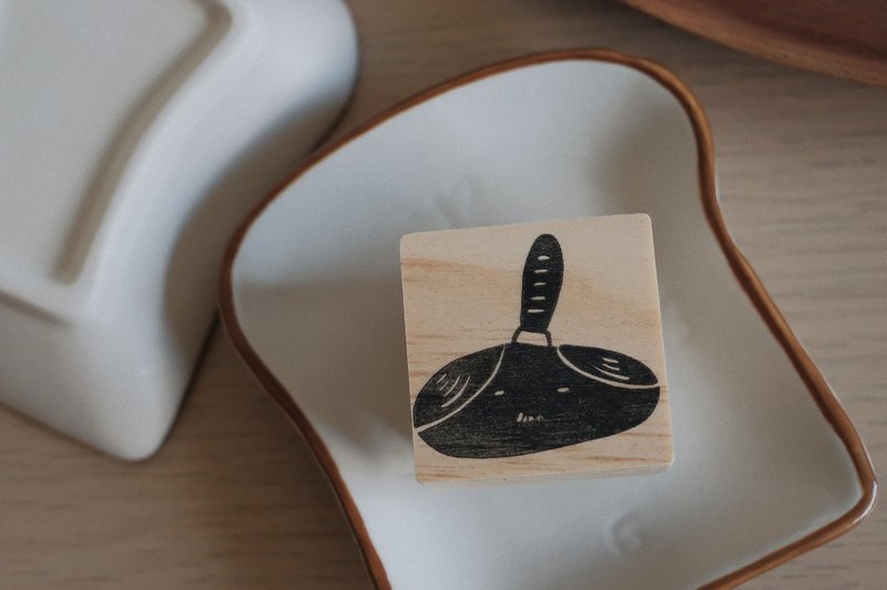 【手刻印章】你们这些奇怪的人类 02 武士先生 - 印章/印台 - 木头 