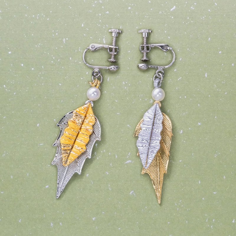 圣诞缠花-金枝耳环 - 胸针 - 纸 多色