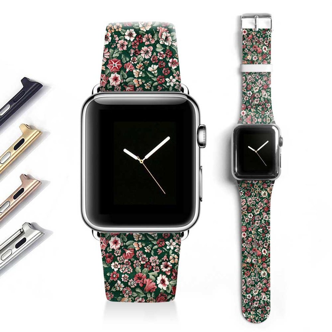 Apple watch band 真皮手表带不锈钢手表扣 38mm 42mm S007 - 表带 - 真皮 多色