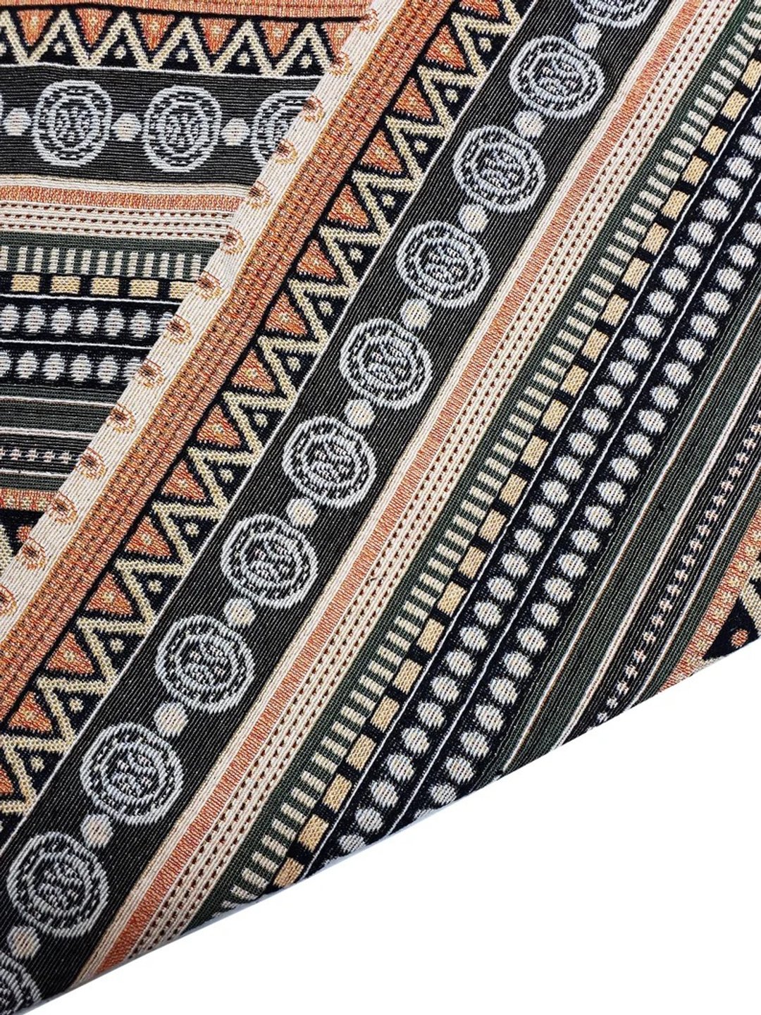 Multi-color Tribal Fabric Thai Woven Fabric Craft Supplies Textile 1/2 yard - 编织/刺绣/羊毛毡/裁缝 - 其他材质 多色