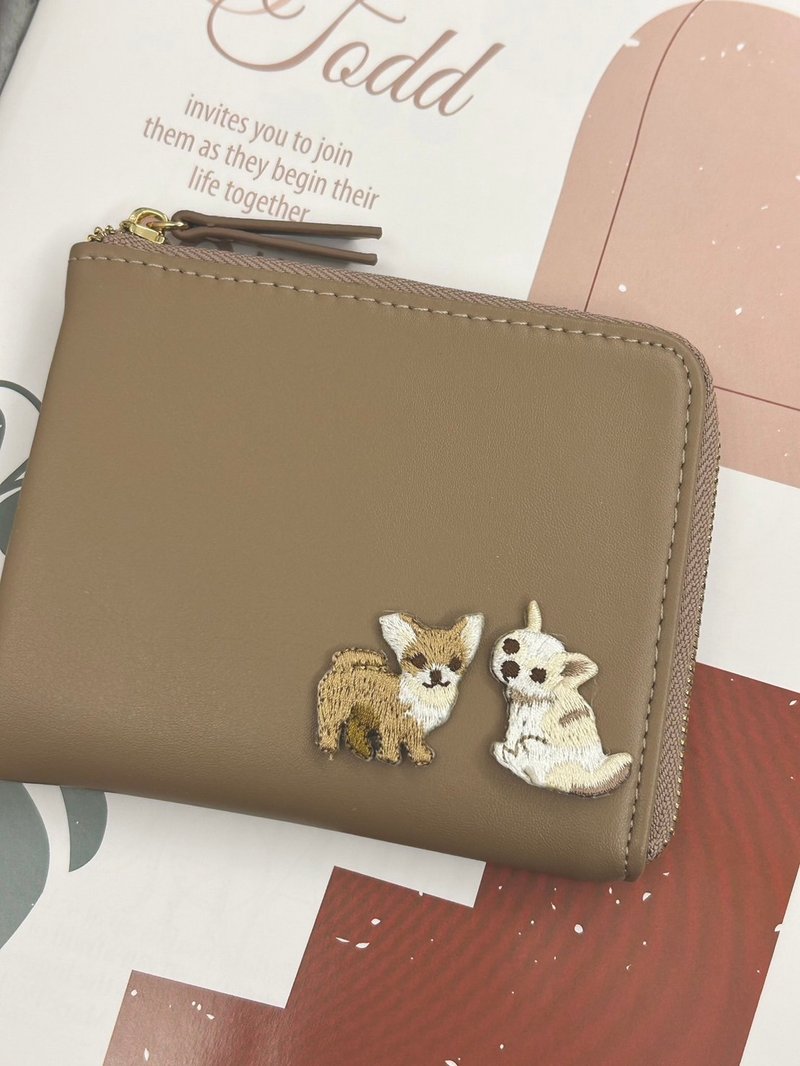 【快速出货】L型短夹 零钱包 皮夹 卡夹 小包 大容量 生日 毕业礼 - 皮夹/钱包 - 防水材质 