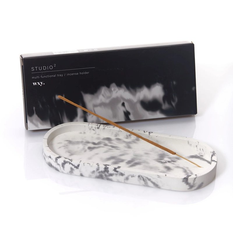 【英国 wxy】Studio2 薰香置物座- 黑 - 香薰/精油/线香 - 水泥 黑色