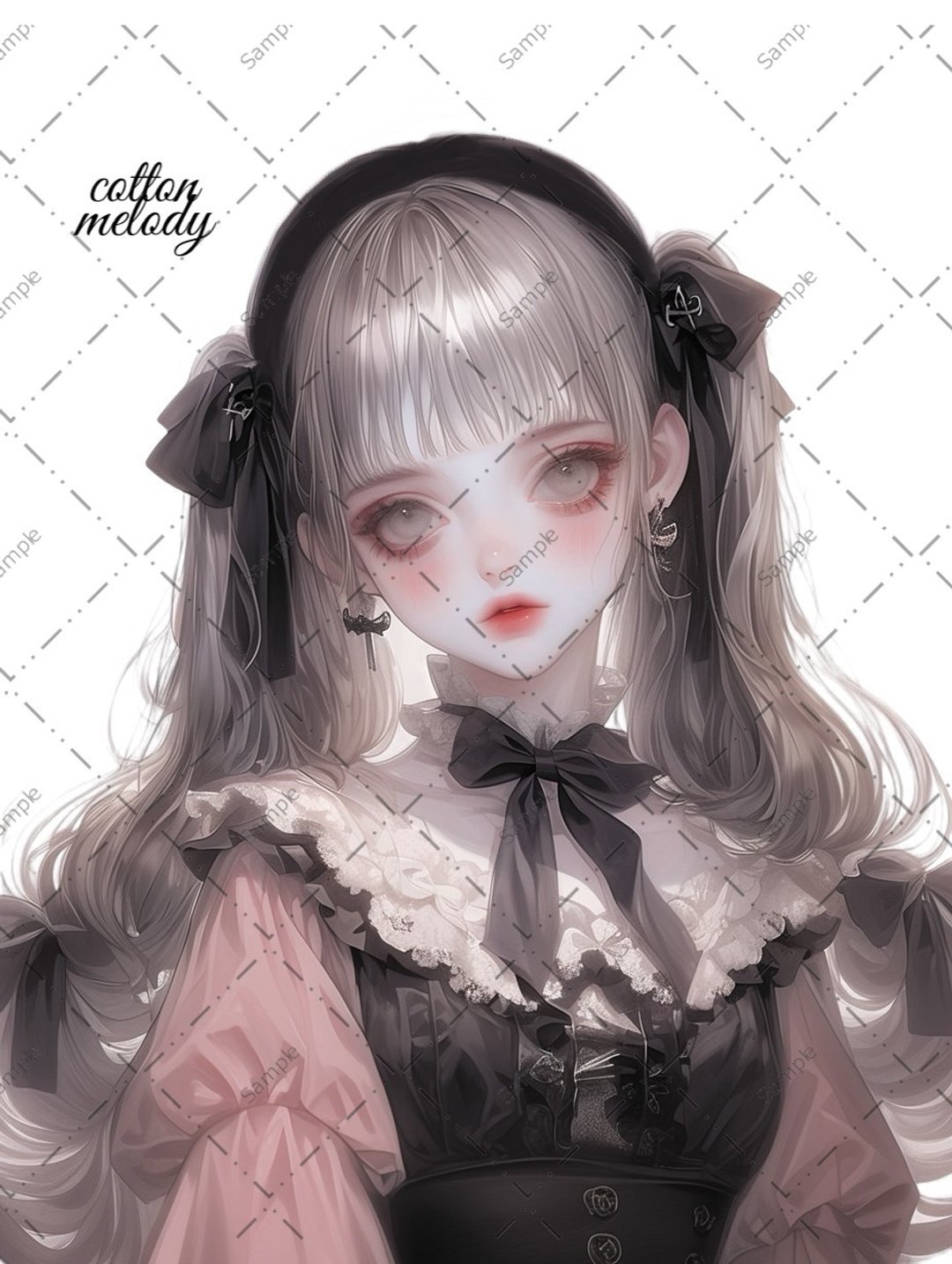 original sticker no.862 人物贴纸 原创贴纸 人物贴纸 女孩贴纸 原创人物贴纸 - 贴纸 - 纸 