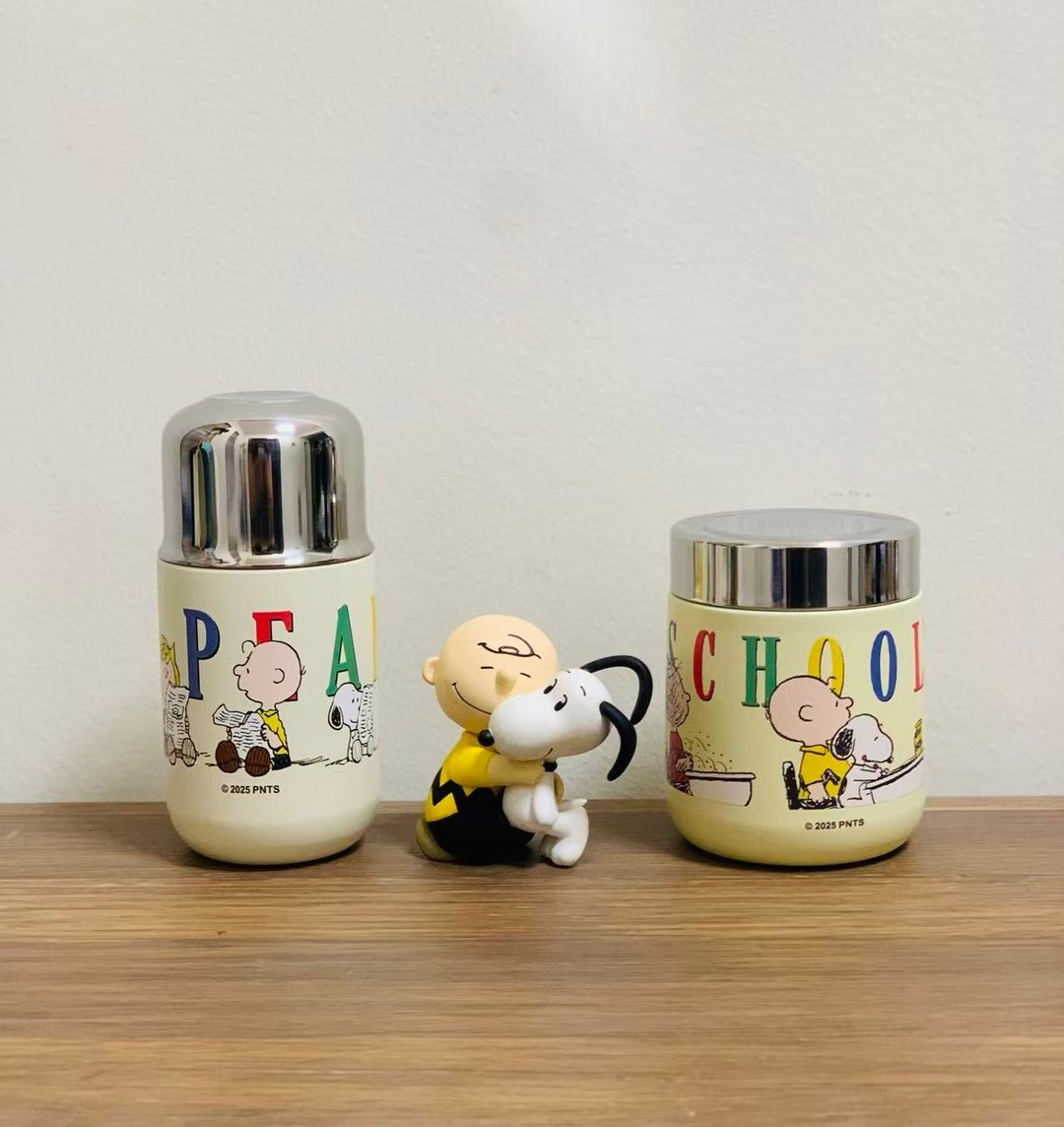 SNOOPY230ml/280ml真空保温瓶PEANUTS正版授权(2款容量) - 保温瓶/保温杯 - 不锈钢 