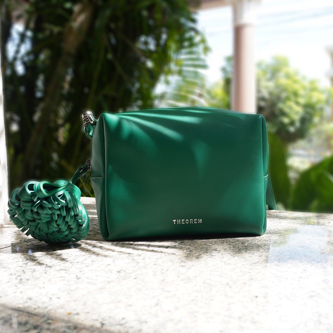 Semi Gamma crossbody bag - 手提包/手提袋 - 真皮 绿色