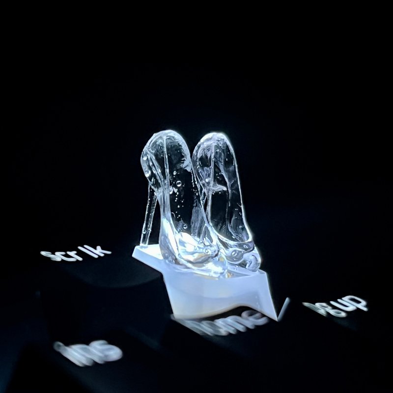 键帽, 玻璃鞋, 脚跟, 透明, 清晰, 游戏, 键盘, 樱桃MX - 电脑配件 - 塑料 透明