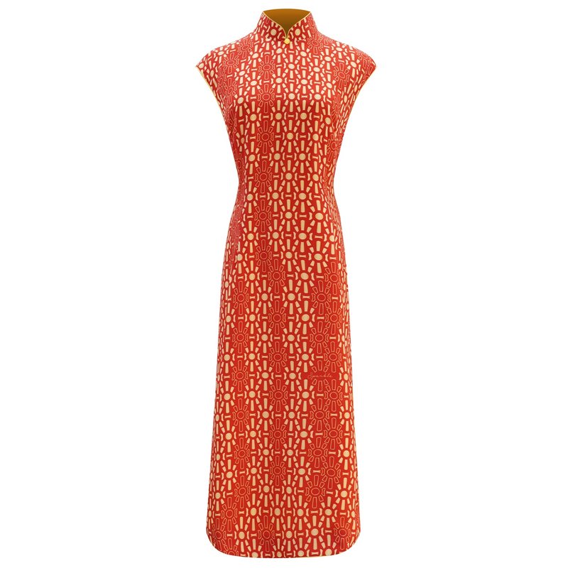 【铁闸】经典士多铁闸真丝长衫旗袍 | 国潮港风新中式 - 旗袍 - 丝．绢 