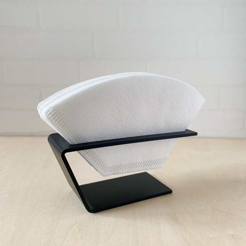 简约 咖啡过滤纸座 Minimalist Holder for Coffee Filters - 收纳用品 - 塑料 黑色