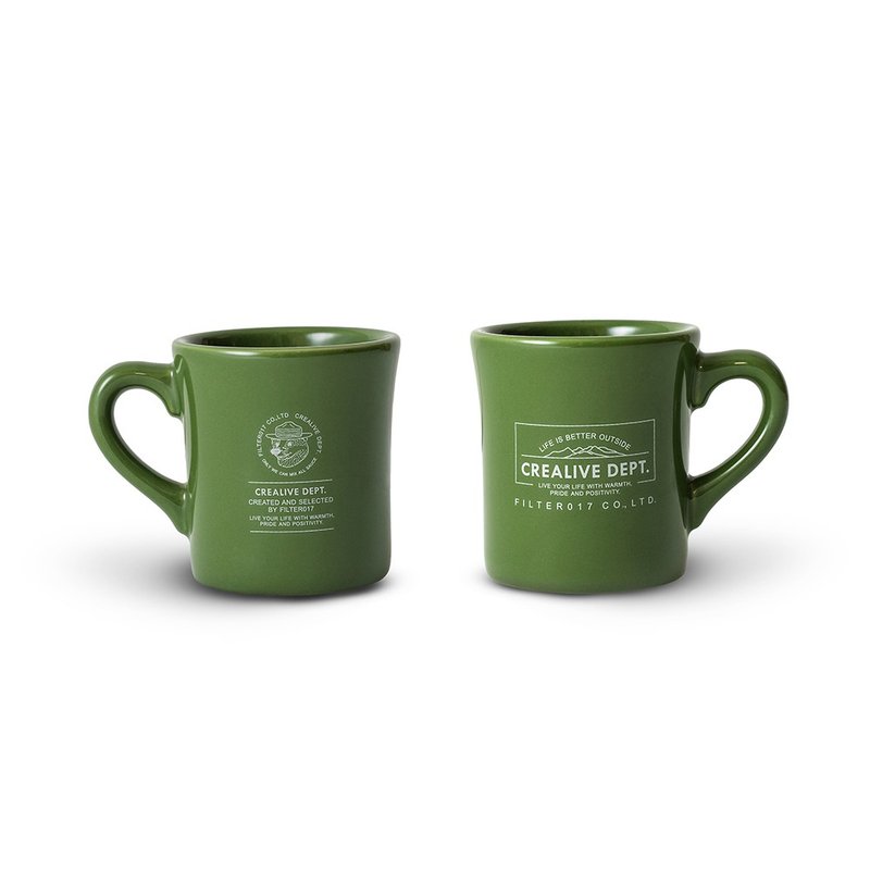 Filter017 X 京陶窑业联名陶瓷马克杯 - 绿 - 其他杯子 - 陶 白色