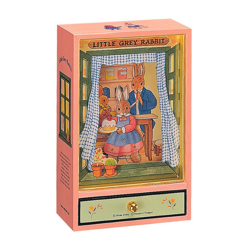 Trousselier - 灰兔 粉红色跳舞音乐盒 - 玩具/玩偶 - 其他材质 