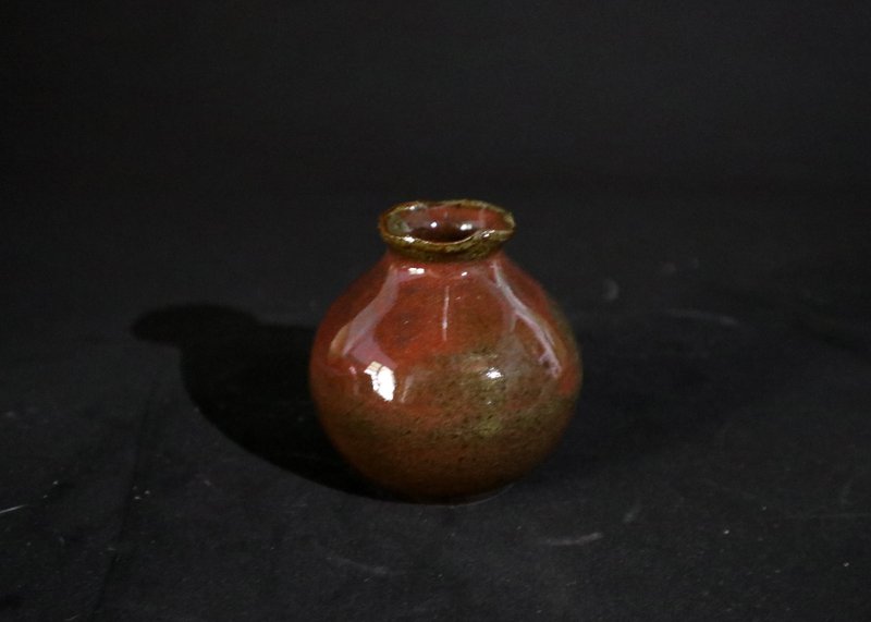铜红 小花瓶 - 花瓶/陶器 - 陶 
