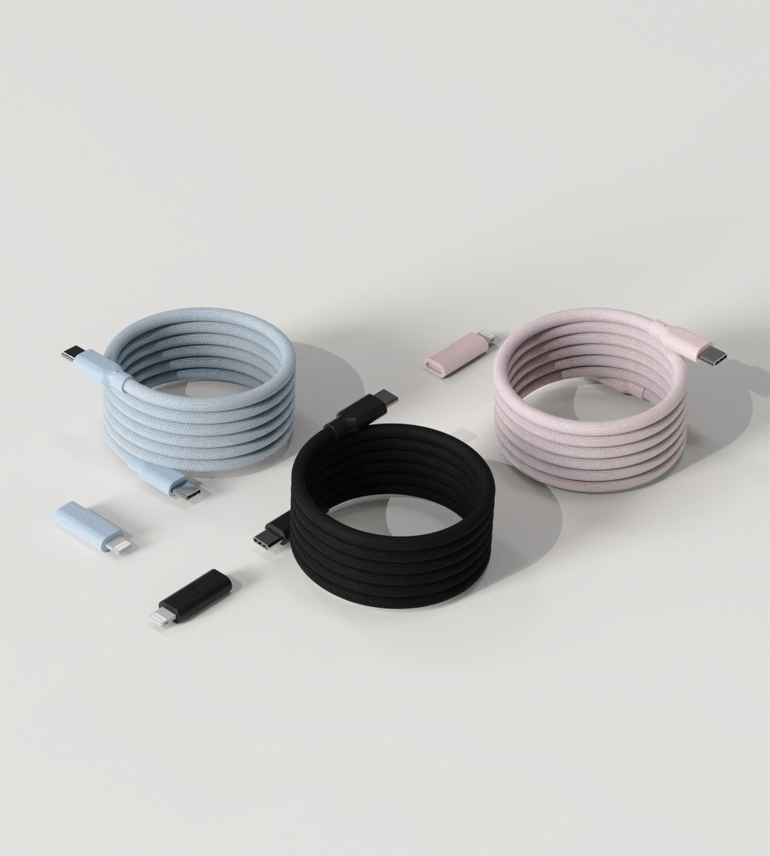 Allite USB C to L转接头+Allite 磁吸收纳编织快充 - 充电宝/传输线 - 其他材质 黑色