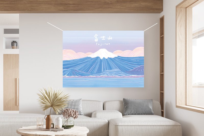 旅行的记忆-富士山Fuji |挂布|布幔|居家装饰 - 海报/装饰画/版画 - 聚酯纤维 多色