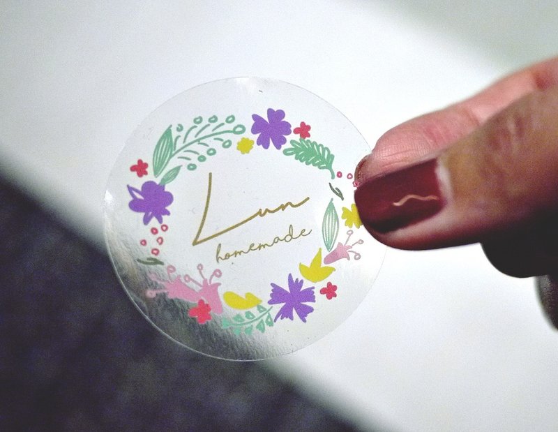 (幸)定制化贴纸 I 防水贴纸、婚礼小物、LOGO、透明贴纸、牛皮贴 - 贴纸 - 纸 