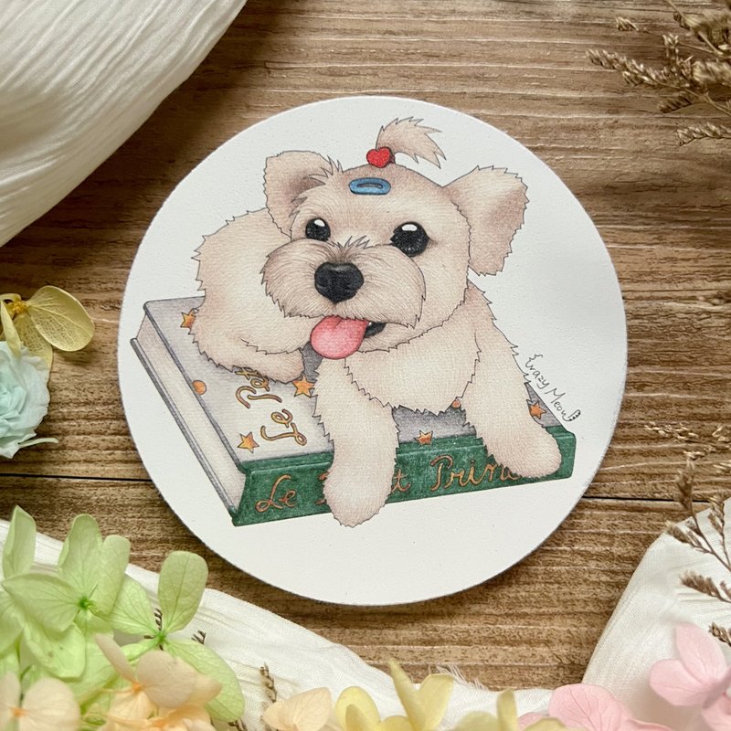 【猫疯子】圆形硅藻土杯垫G - 杯垫 - 其他材质 多色