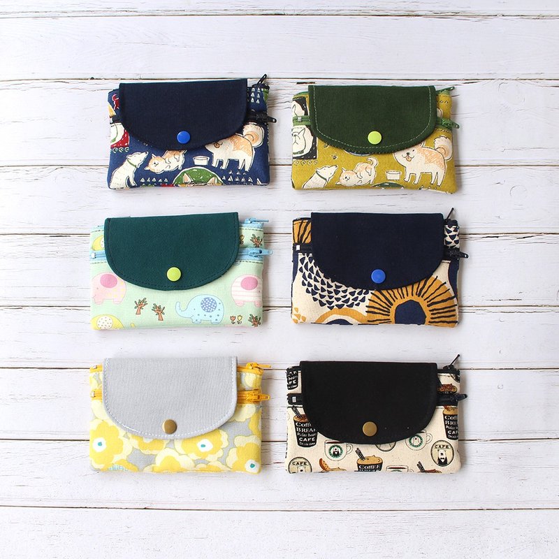 双层零钱包 6色(含盖) - 皮夹/钱包 - 棉．麻 多色