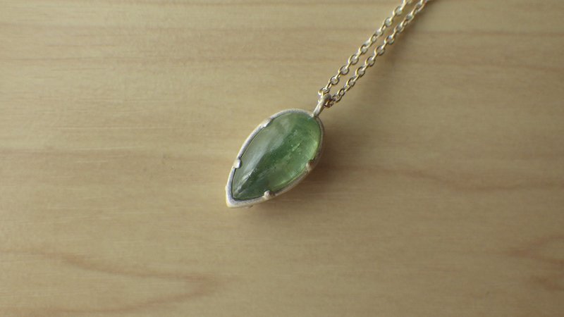 中国仓鼠坠饰 - 项链 - 宝石 绿色