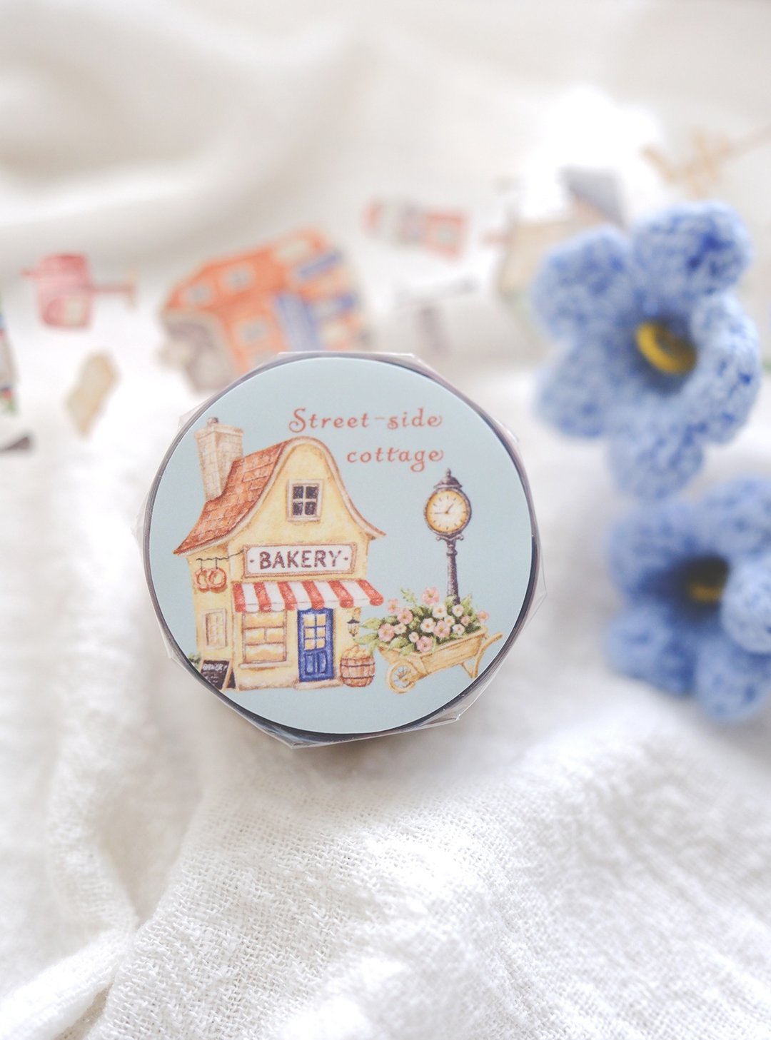 街边小屋－3.5cm 亮面 PET 胶带 (带离型纸) - 纸胶带 - 塑料 