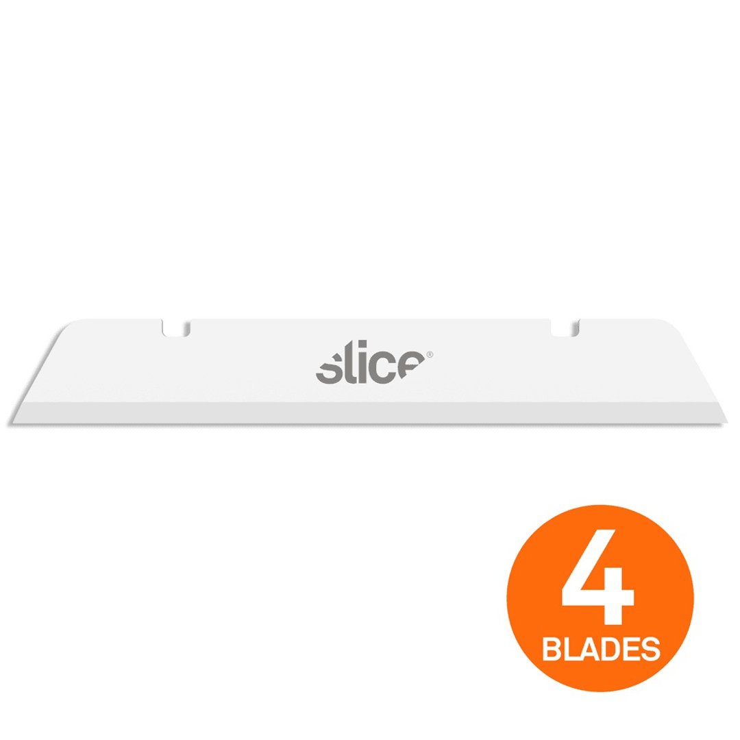 【Slice】多用途陶瓷替刃 -长刃 -尖 -4入组 - 剪刀/拆信刀 - 瓷 白色