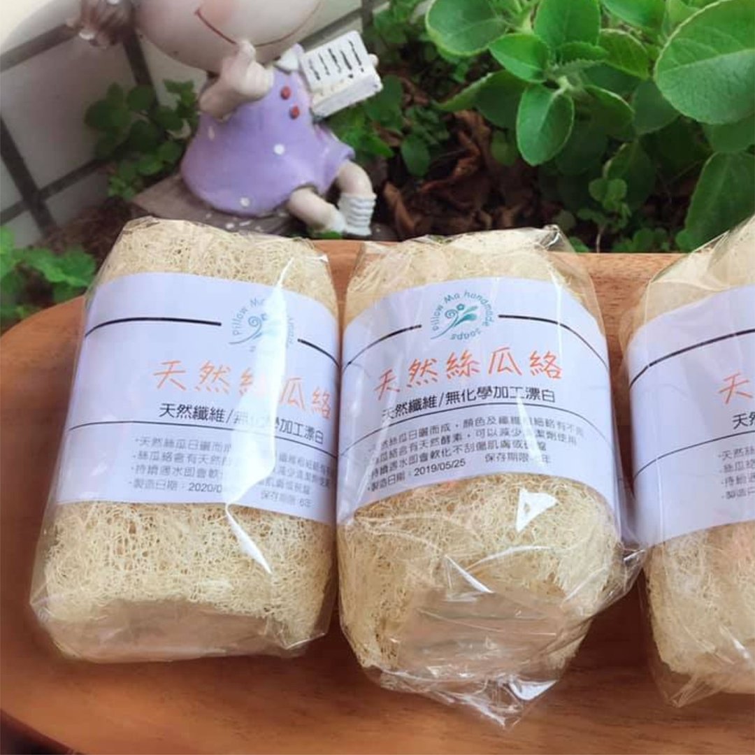 洁肤专用丝瓜络/温和去角质/天然丝瓜布 - 身体护肤/按摩油 - 环保材料 橘色