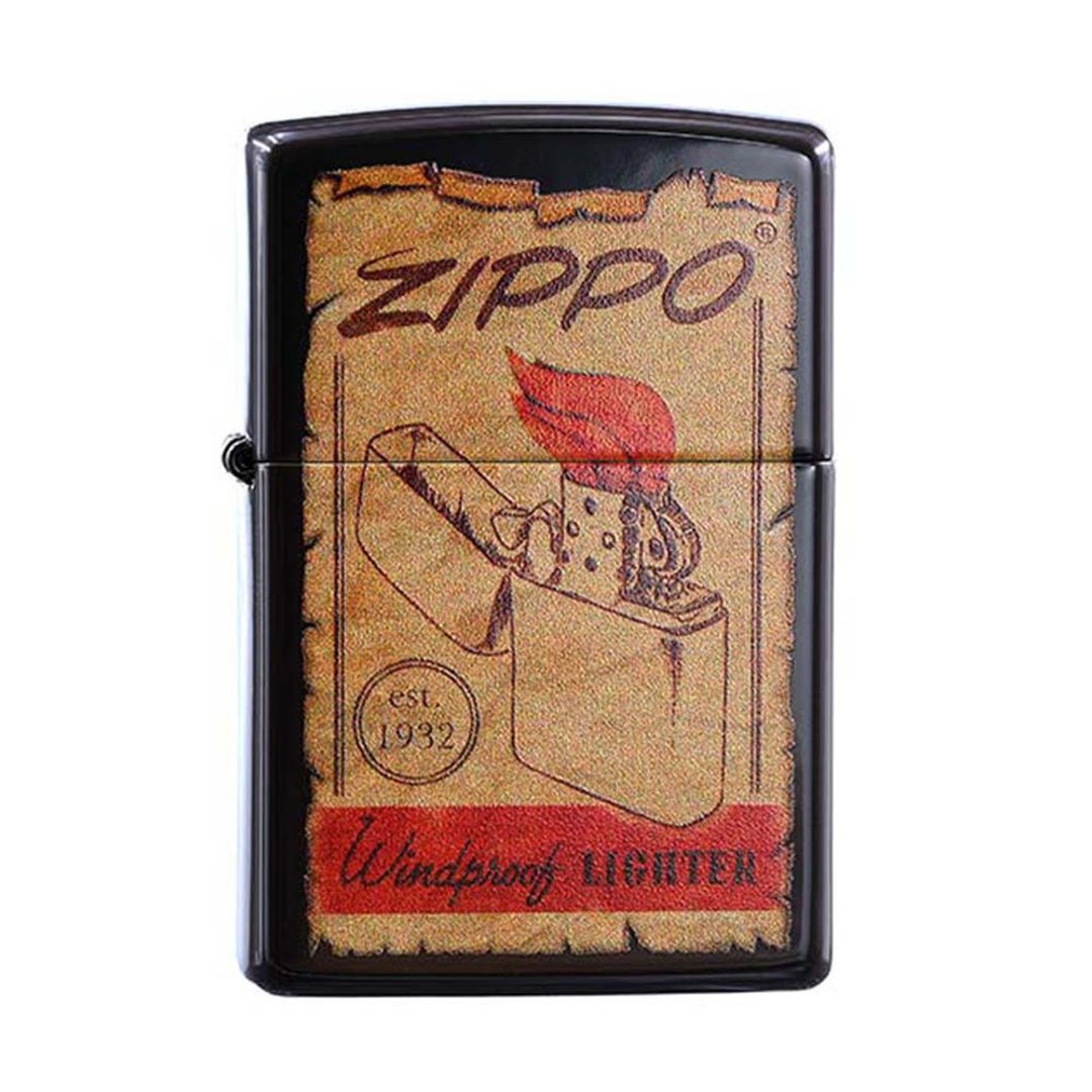 【ZIPPO官方旗舰店】 经典复古海报设计防风打火机 CI413107 - 其他 - 铜/黄铜 