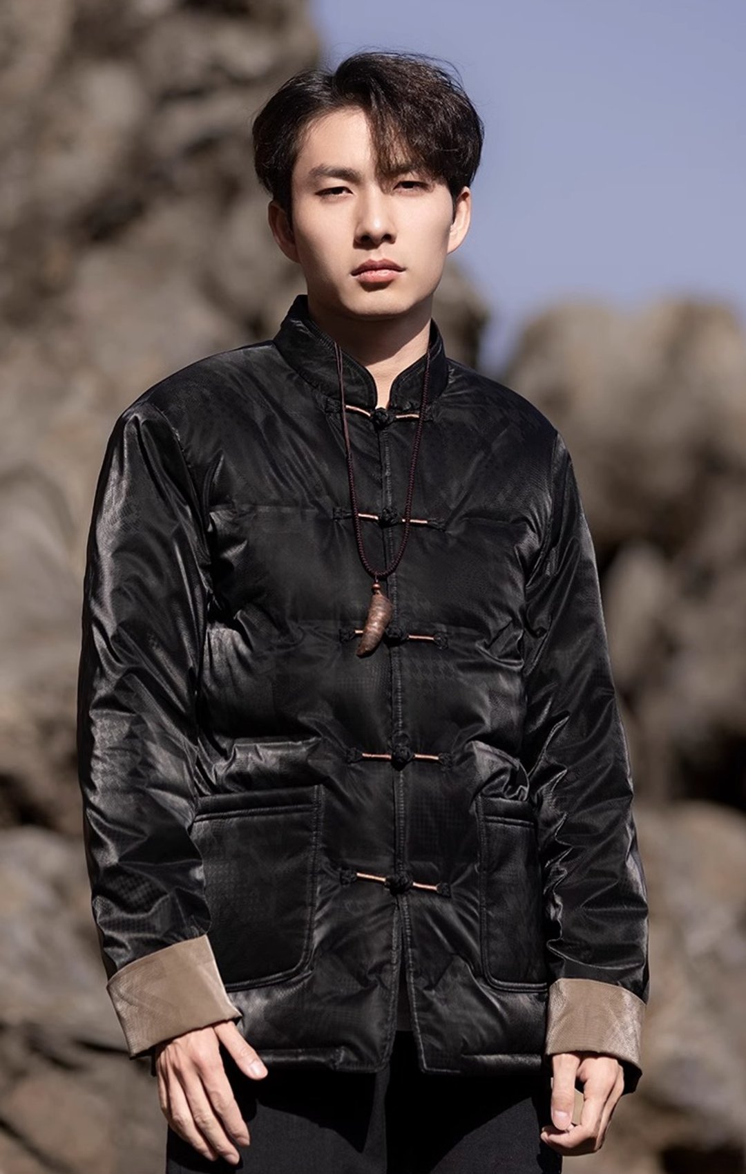 东方美学 中国风盘扣羽绒服 - 男装外套 - 其他材质 多色