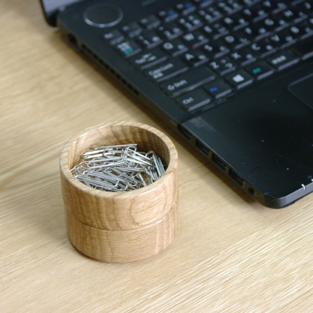 Accessory case / S size / No roof / Oak wood / Wild cherry wood [DESK TOWN] - 收纳用品 - 木头 