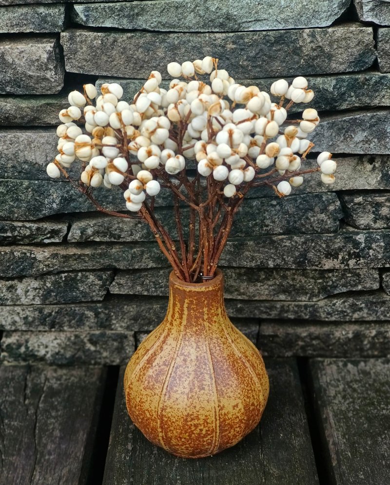 乌桕干燥花&陶瓷花器 - 摆饰 - 植物．花 