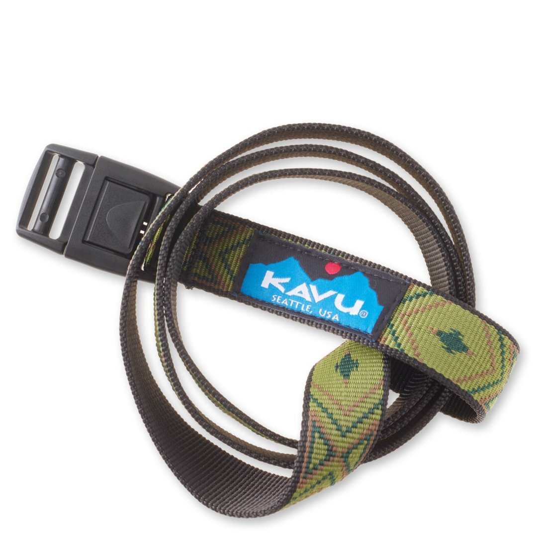 【西雅图 KAVU】 Burly Belt 休闲皮带 橄榄几何 #914 - 皮带/腰带 - 其他材质 