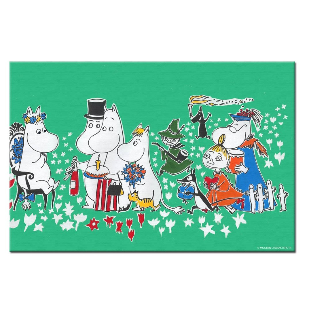 Moomin授权-无框画(60*60cm/50*70cm) - 墙贴/壁贴 - 棉 绿色