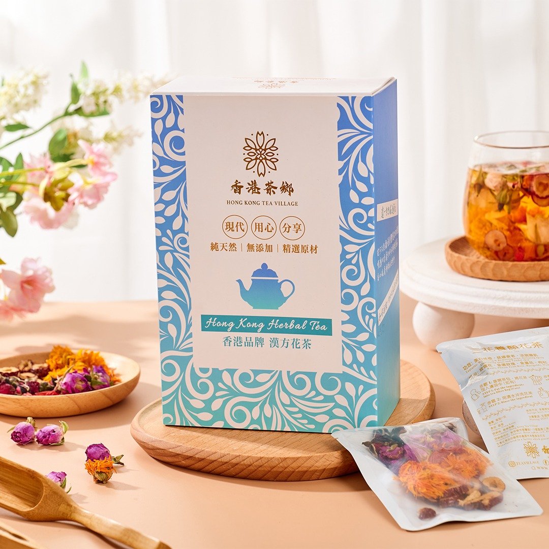 三花养颜花茶 (12包/盒) - 玫瑰花 金边玫瑰 金盏花 养颜美容 - 茶 - 其他材质 