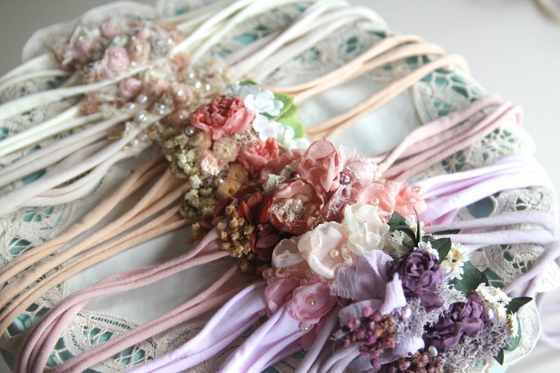 婴儿头带 宝宝头带 婴儿头饰 头饰 弥月礼物 弥月头饰 百日宴头饰 - 婴儿帽/发带 - 棉．麻 多色