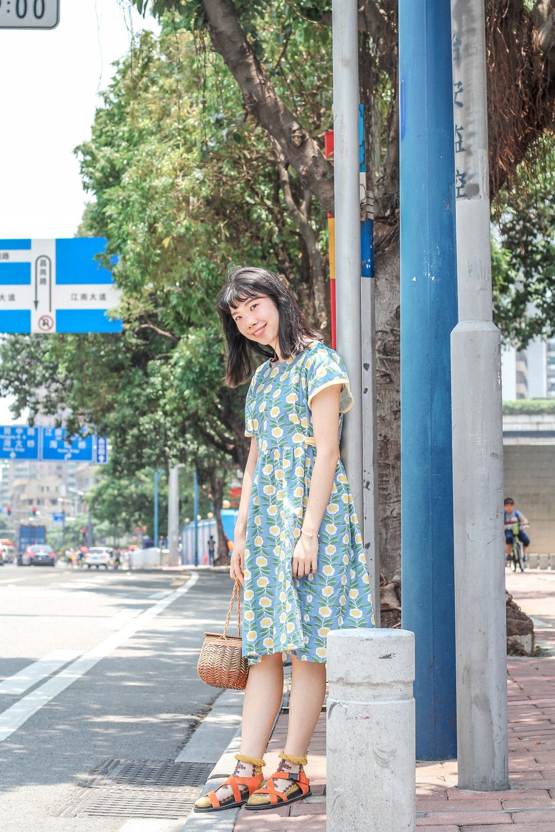 花季少女连衣裙洋装 - 洋装/连衣裙 - 棉 蓝色