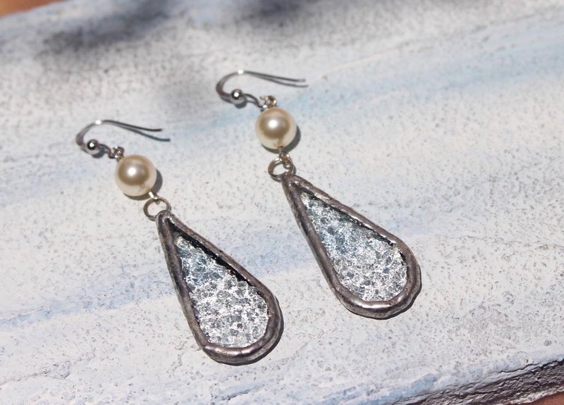 水滴子耳环 l 耳夹 - 耳环/耳夹 - 玻璃 