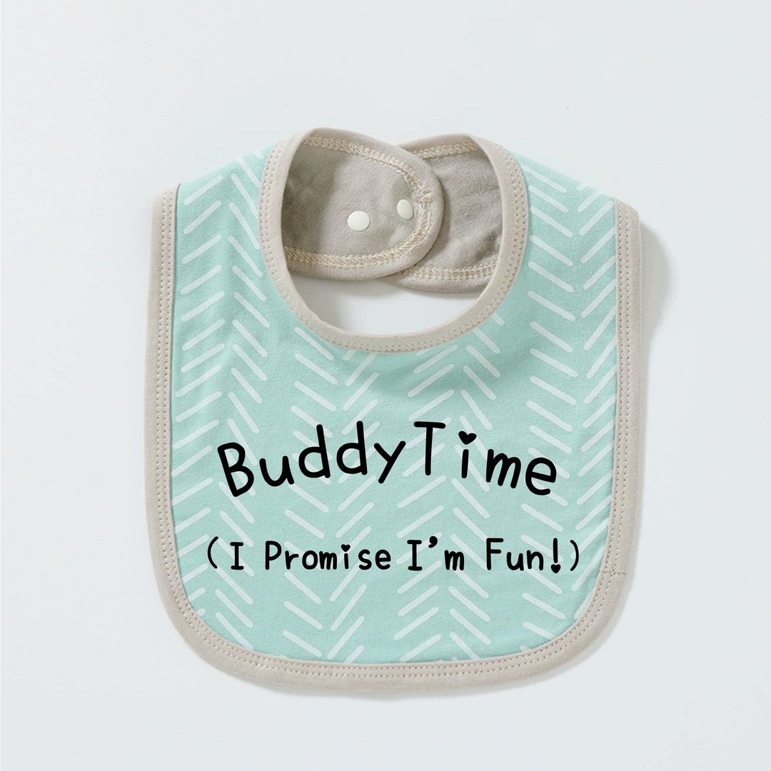 Buddy Time 有机棉口水巾 口水肩 围兜 - 围嘴/口水巾 - 棉 多色