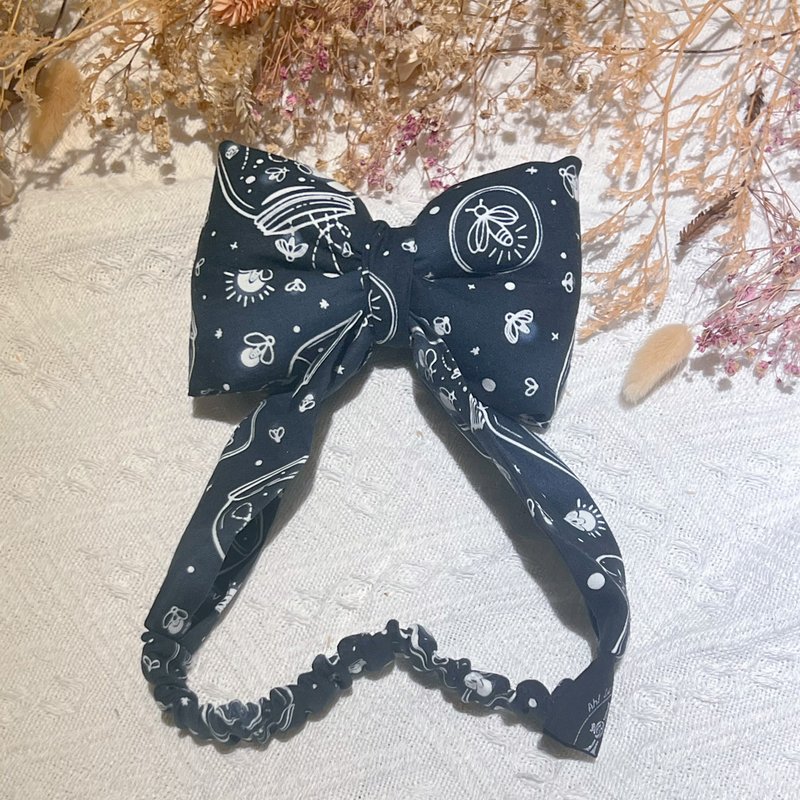 大云朵发带/亲子发带/蝴蝶结发带/宝宝发带/夜光 - 婴儿帽/发带 - 棉．麻 多色