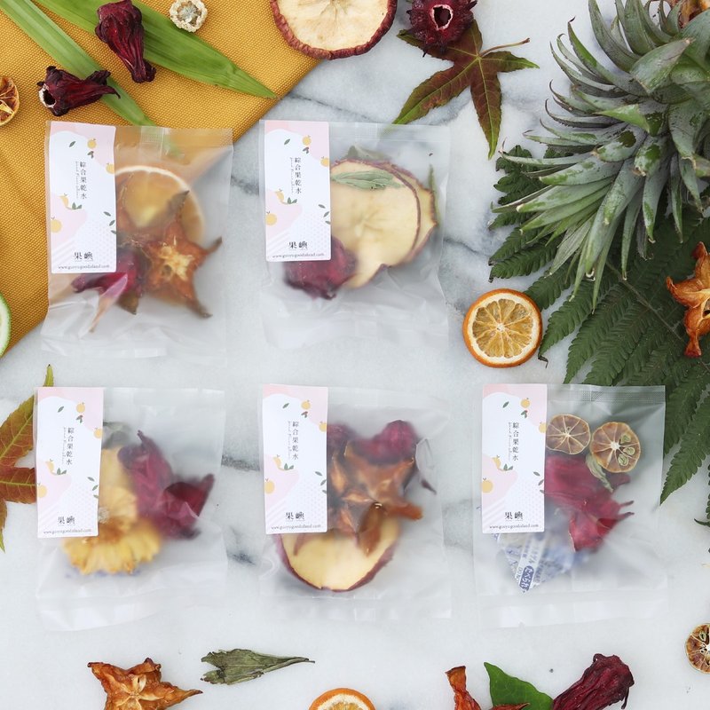 【100%台湾果干水】洛神养颜系列│岛屿果干水 - 茶 - 新鲜食材 红色