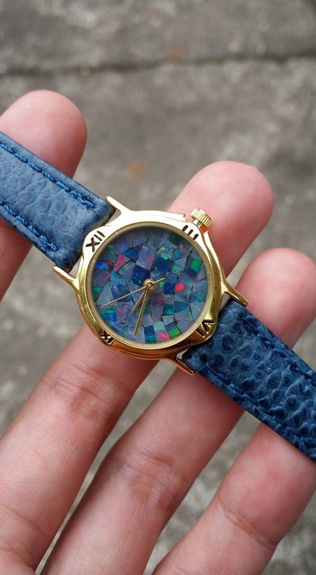 【Lost and find】古董款 天然石 opal 澳宝石 手表 - 女表 - 宝石 多色