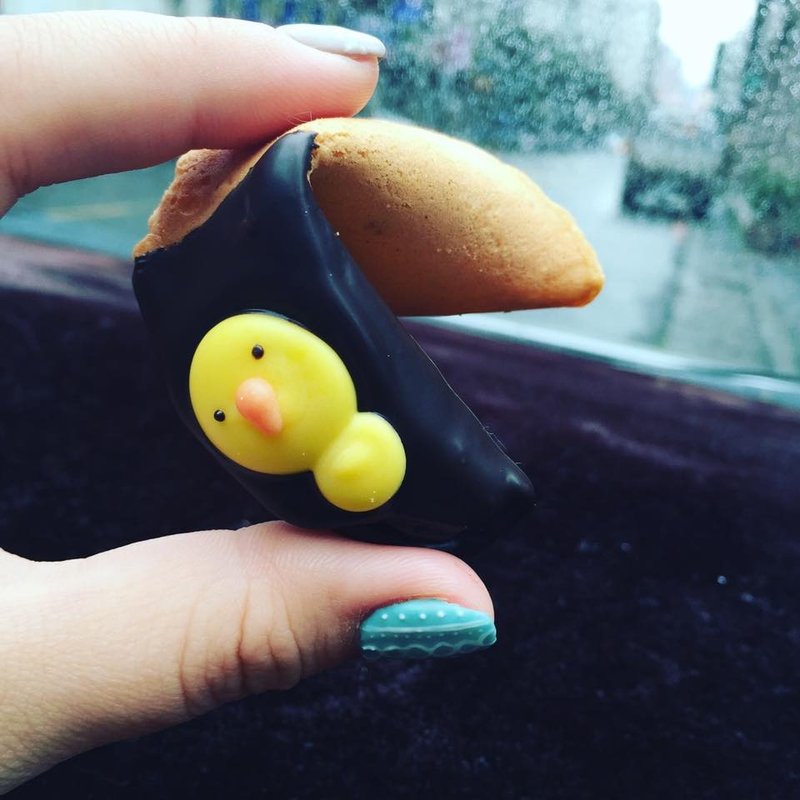 小鸡幸运签饼：据说原地旋转三圈 会看到未来老公的样子 - 手工饼干 - 新鲜食材 