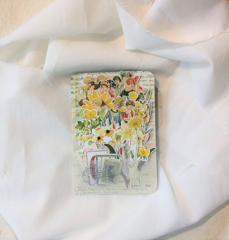 花痴贴纸黄 - 贴纸 - 纸 黄色