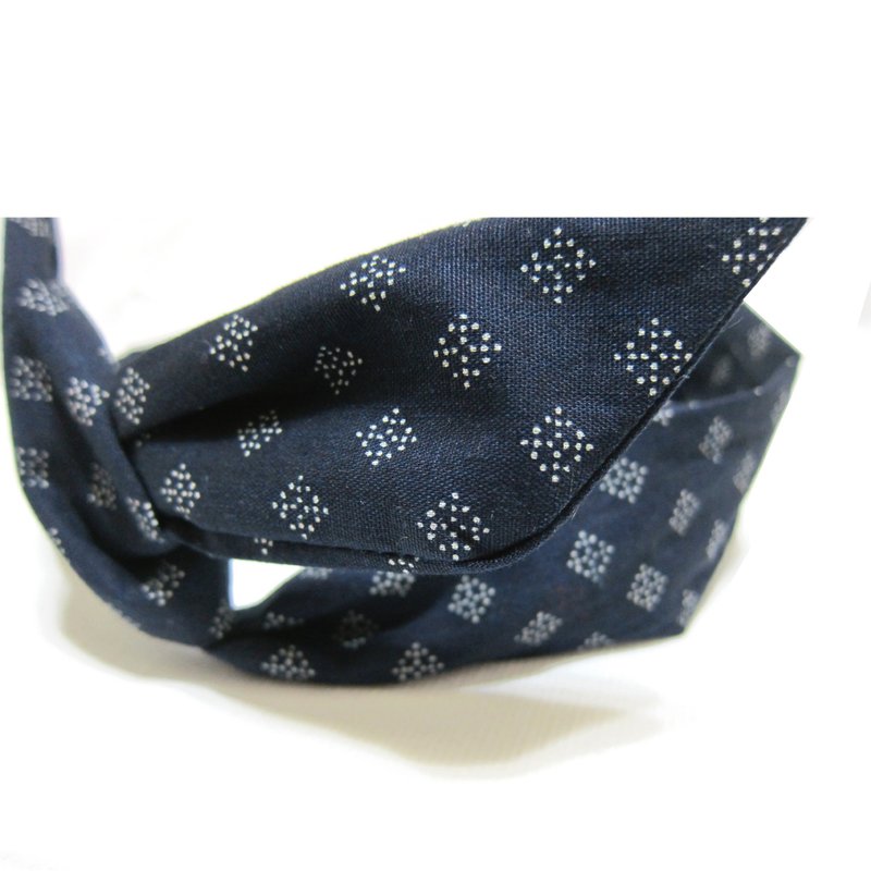 夏雪 好烦小姐 铝线款发带 牛仔 - 发饰 - 棉．麻 蓝色