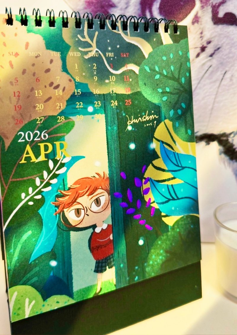 【Huishinstudio 】原创2026桌历-赠耶诞明信片任一款 - 年历/台历 - 纸 