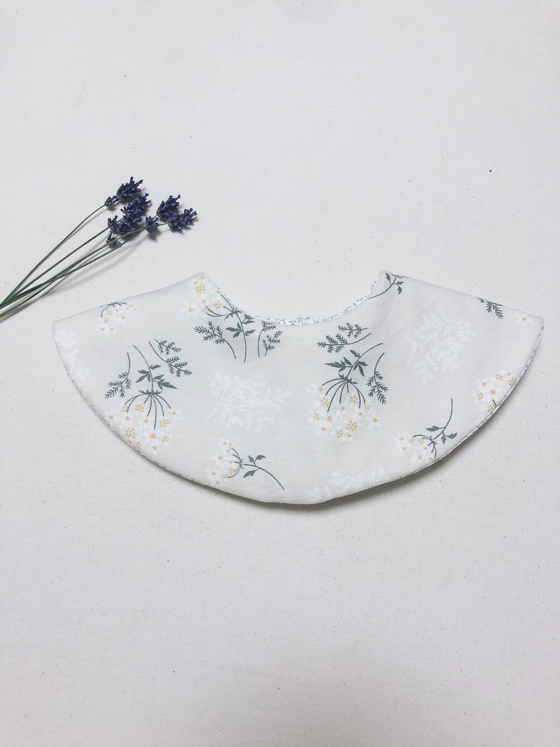 Round Bib 360 Spring Flowers - 围嘴/口水巾 - 棉．麻 多色