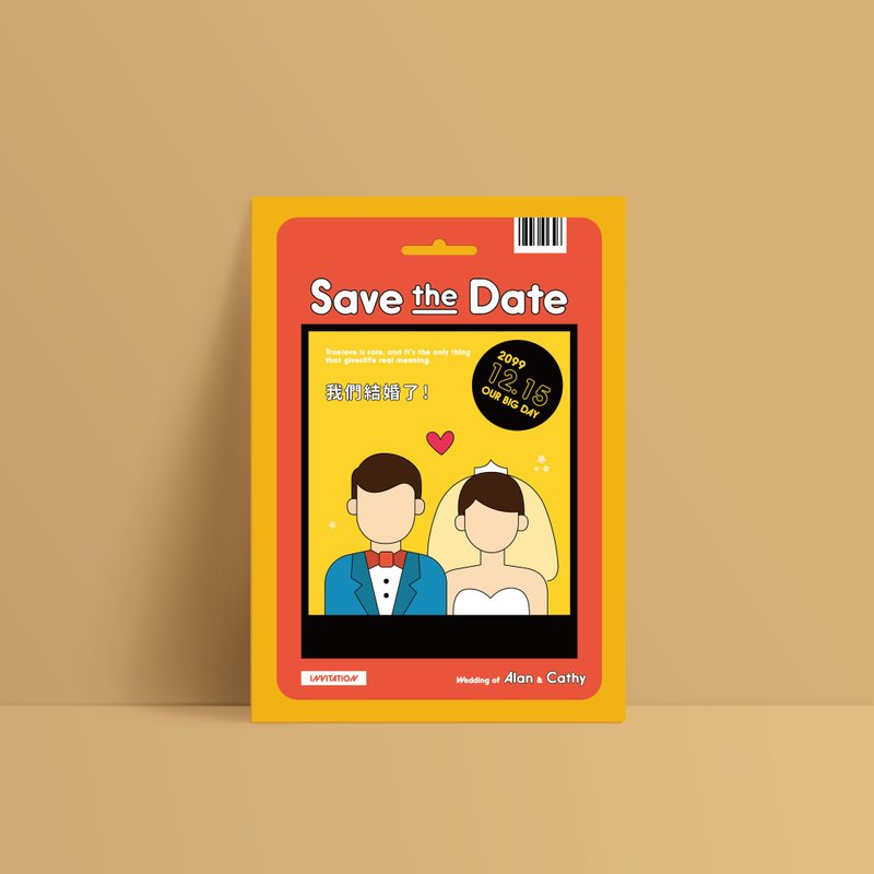 单卡喜帖【 喜帖印刷 】编号2409 明信片喜帖 少量喜帖 喜帖设 - 卡片/明信片 - 纸 红色