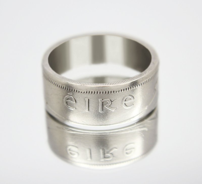 Ireland Coin Ring 2 florins 1963 coin rings for men coin rings for women - 戒指 - 其他金属 