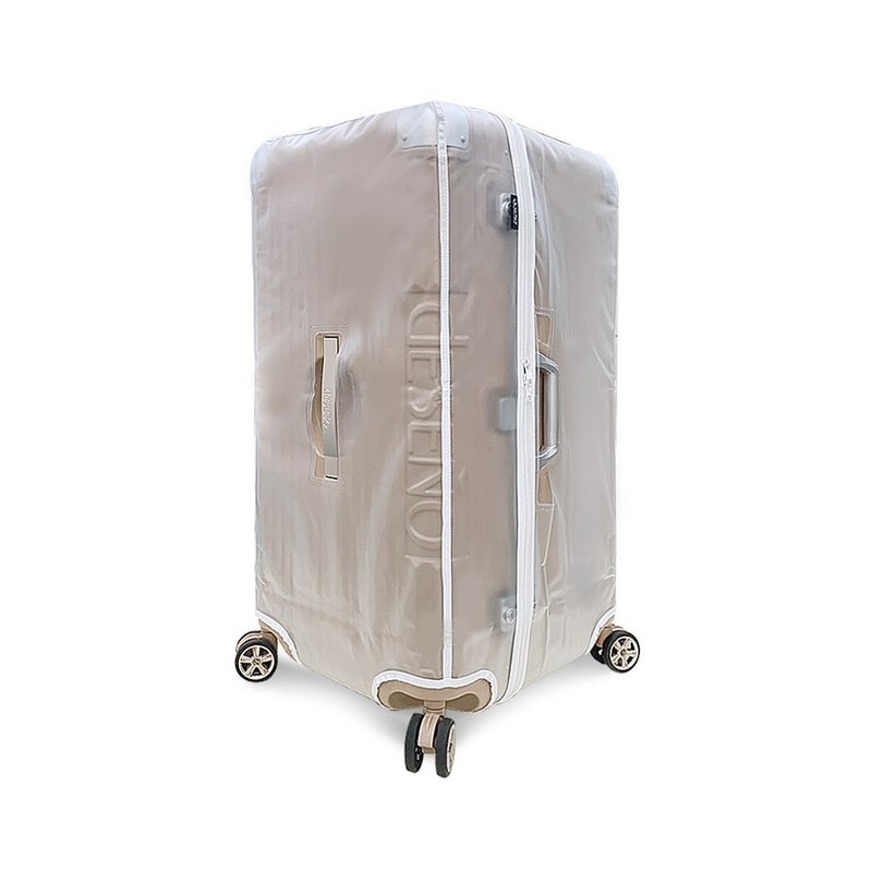 【Deseno笛森诺】尊爵魔力铝框胖胖箱专属 30寸 雾面箱套-白 - 行李箱/行李箱保护套 - 其他材质 白色