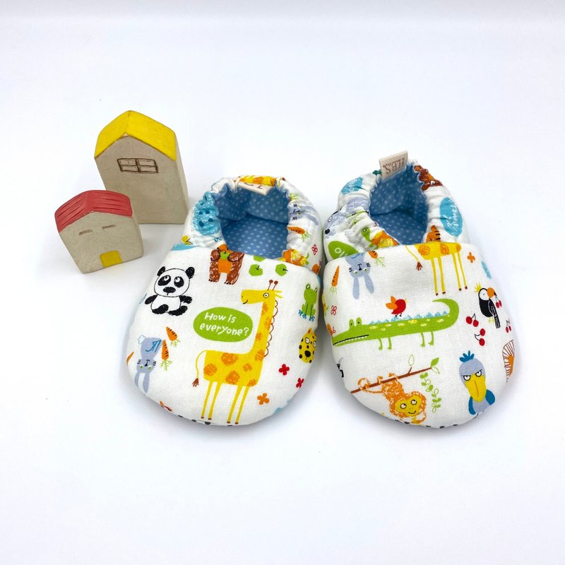 快乐动物园-初步鞋/成长鞋/漫步鞋 - 婴儿鞋 - 棉．麻 紫色